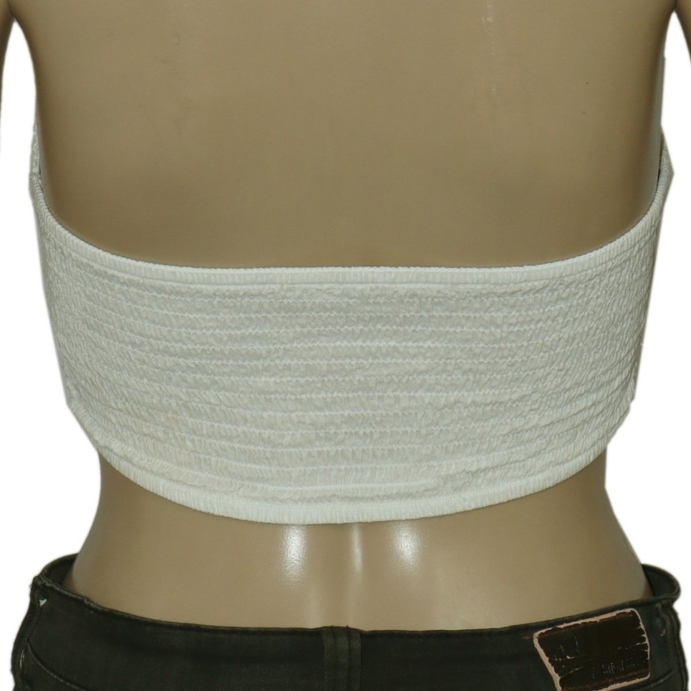 Free People Fp One Lumi Bandeau Ivory Strapless Top XS NWD - Picture 7 of 8
